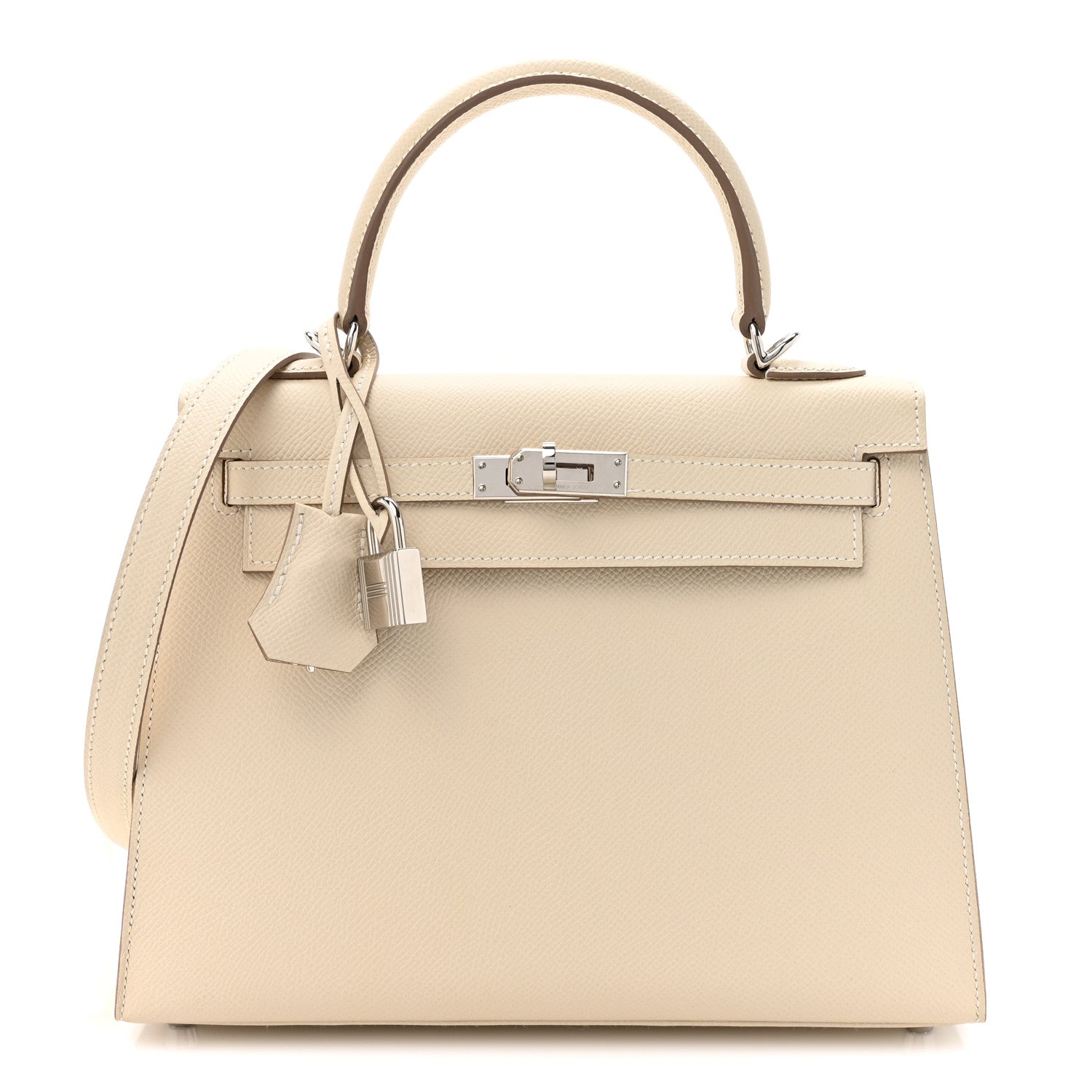 Hermes Epsom Kelly Sellier 25 Craie 1 of 13
