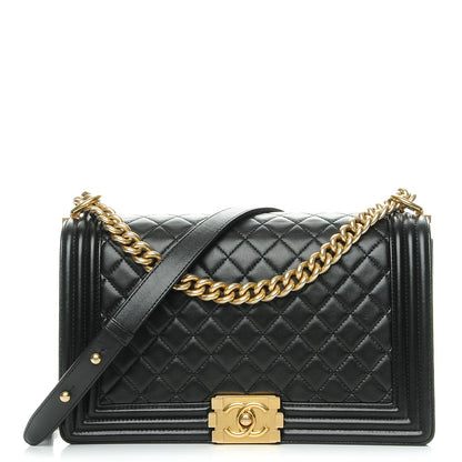 Chanel Lambskin Quilted New Medium Boy Flap Black 1 of 8