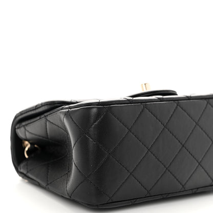Chanel Lambskin Quilted Enamel Mini Pearl Crush Flap Black 9 of 10