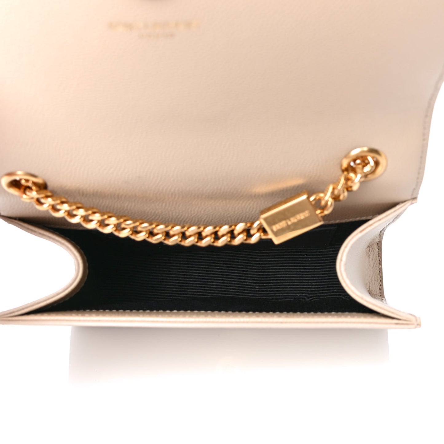 Grain De Poudre Small Monogram Kate Satchel Beige