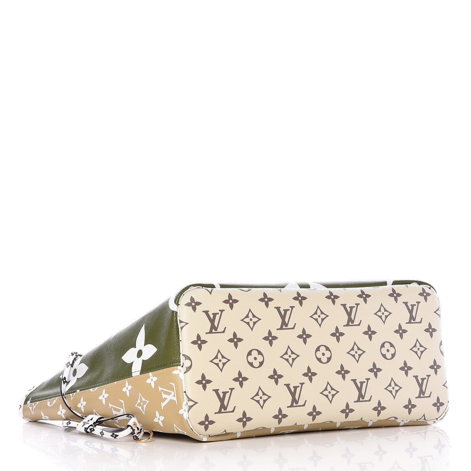 Louis Vuitton Monogram Giant Neverfull MM Kaki 4 of 9