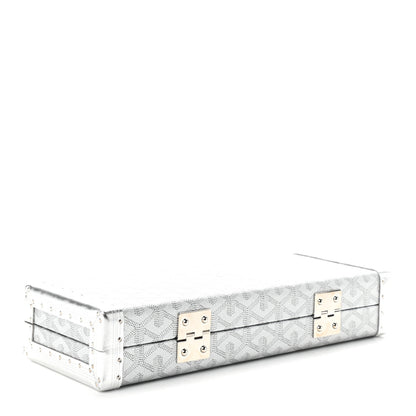 Goyard Goyardine Saint Honore Clutch Silver 4 of 8