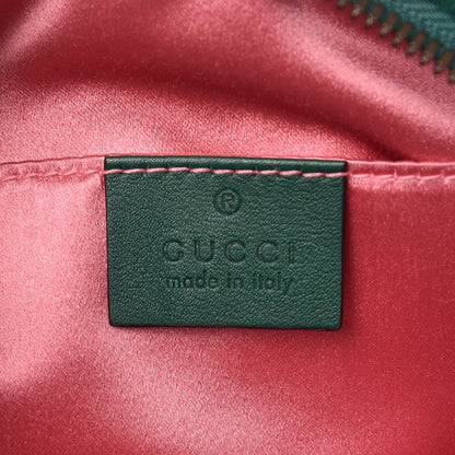 Gucci Velvet Matelasse GG Marmont Belt Bag 85 34 Green 6 of 8
