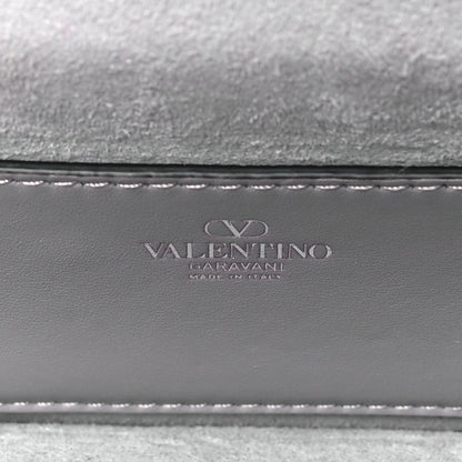 Valentino Garavani Crystal Nappa Enamel Vlogo Small Loco Shoulder Bag Silver 6 of 10