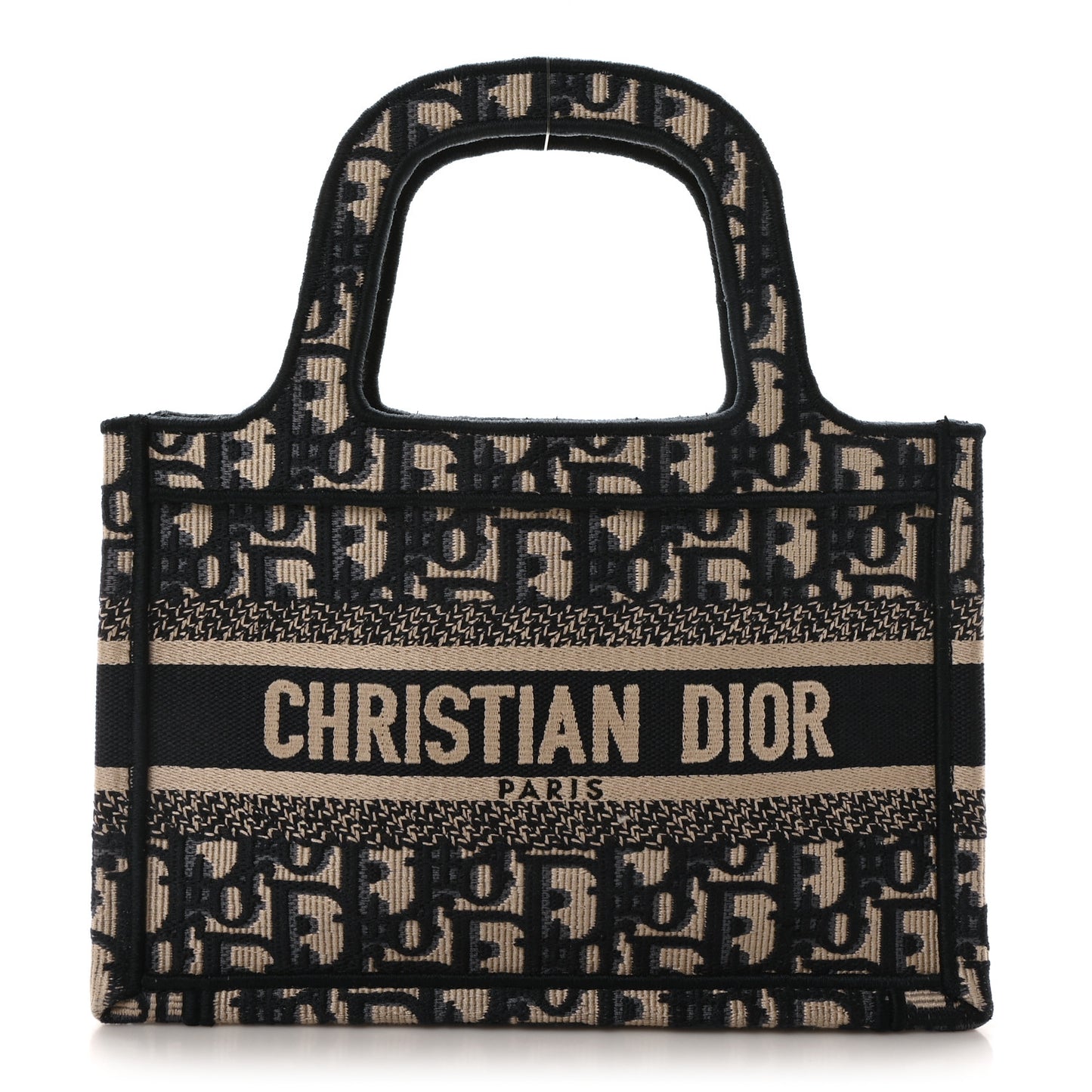 Oblique Mini Book Tote Blue Multicolor