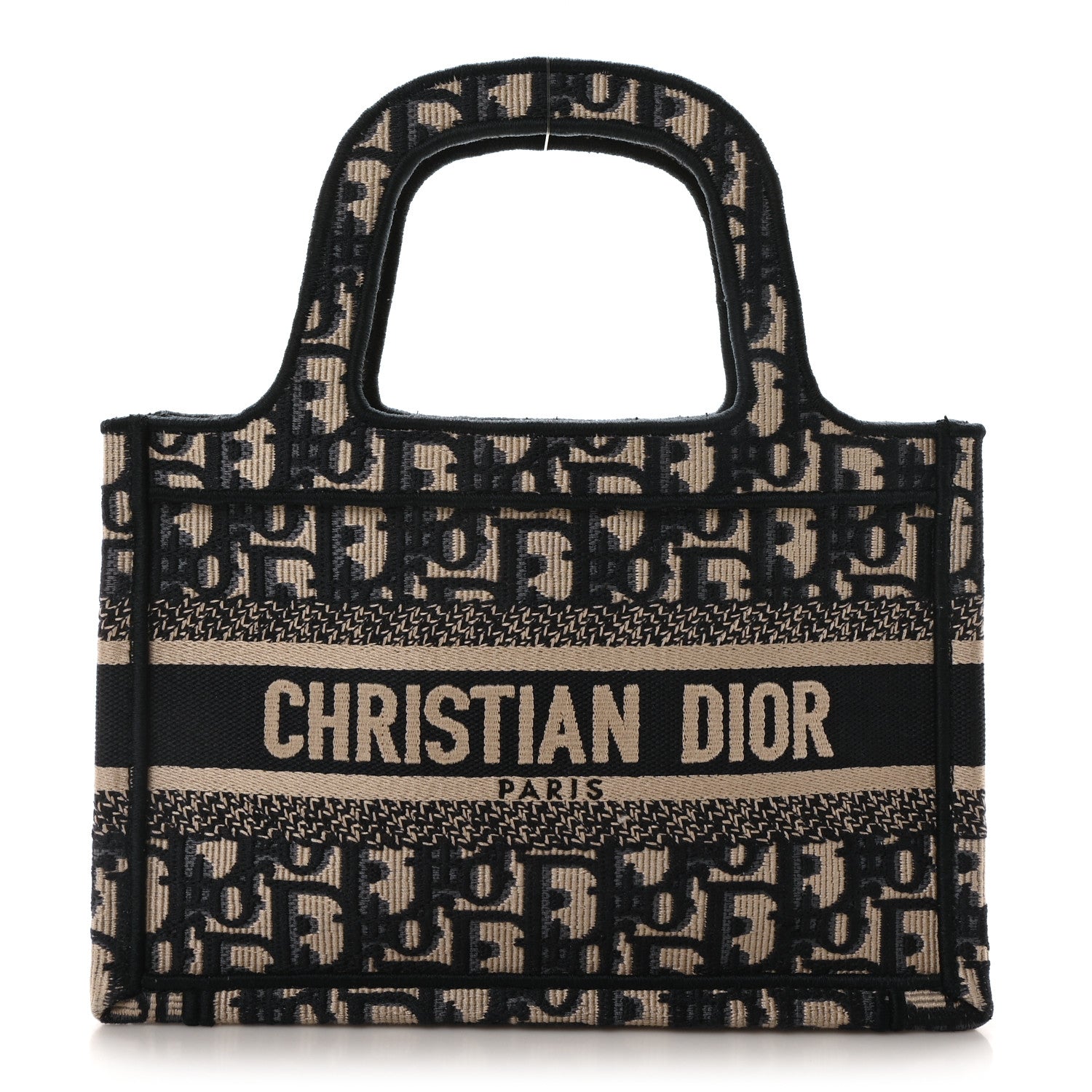 Christian Dior Oblique Mini Book Tote Blue Multicolor 1 of 11