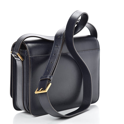 Saint Laurent Calfskin Medium Le 61 Shoulder Bag Navy 2 of 14