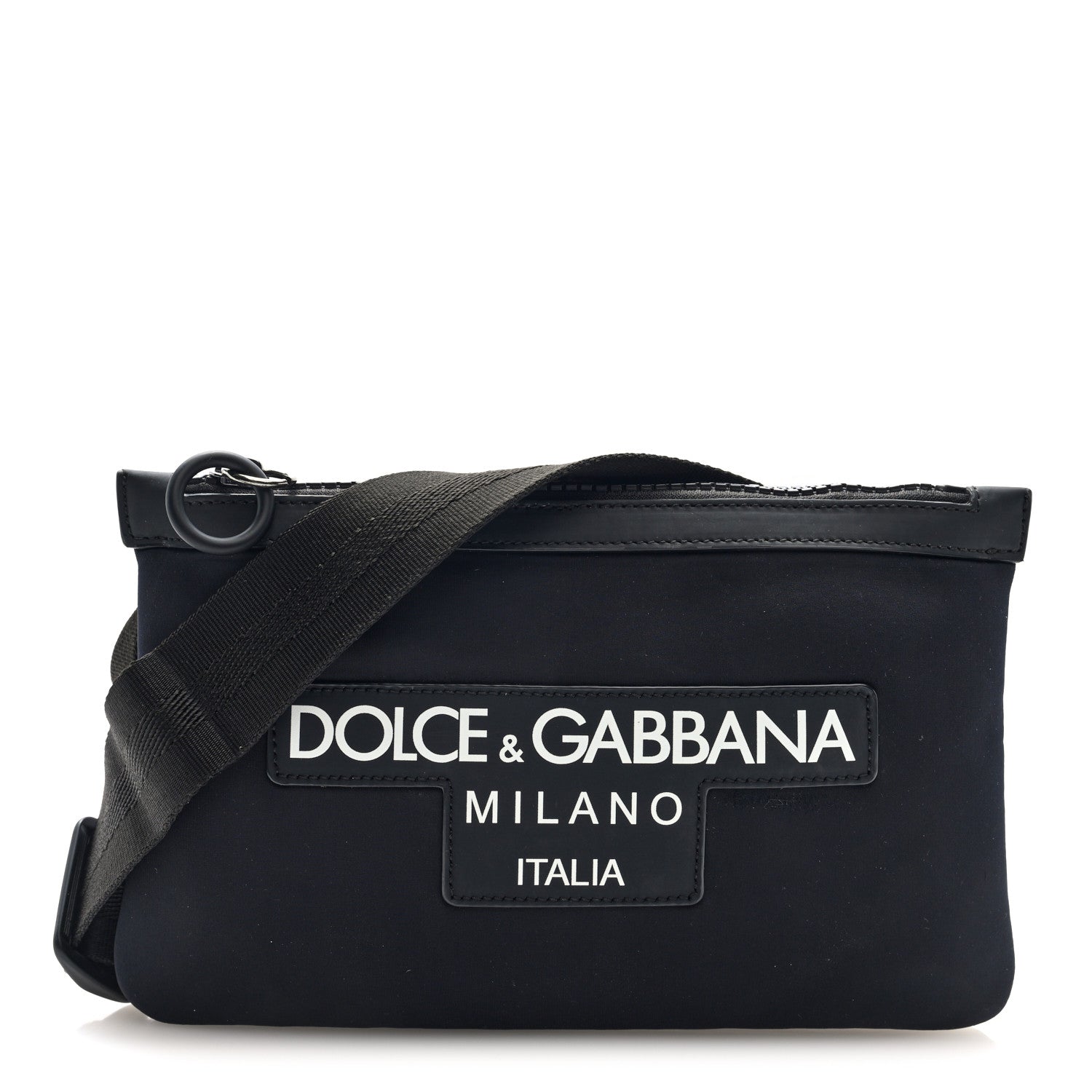 Dolce & Gabbana Padded Nylon Logo Belt Bag Black 1 of 17