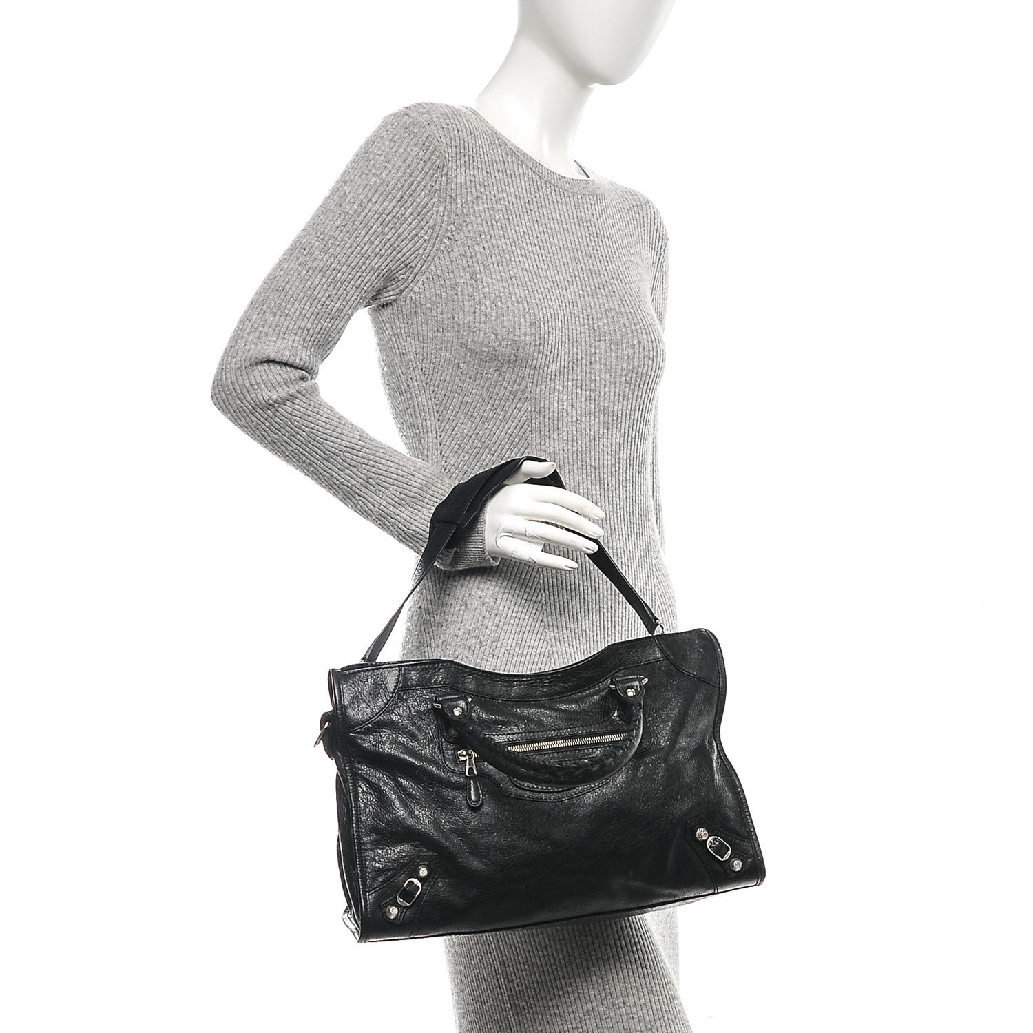 Balenciaga Agneau Giant 12 Silver Hardware City Black 2 of 6