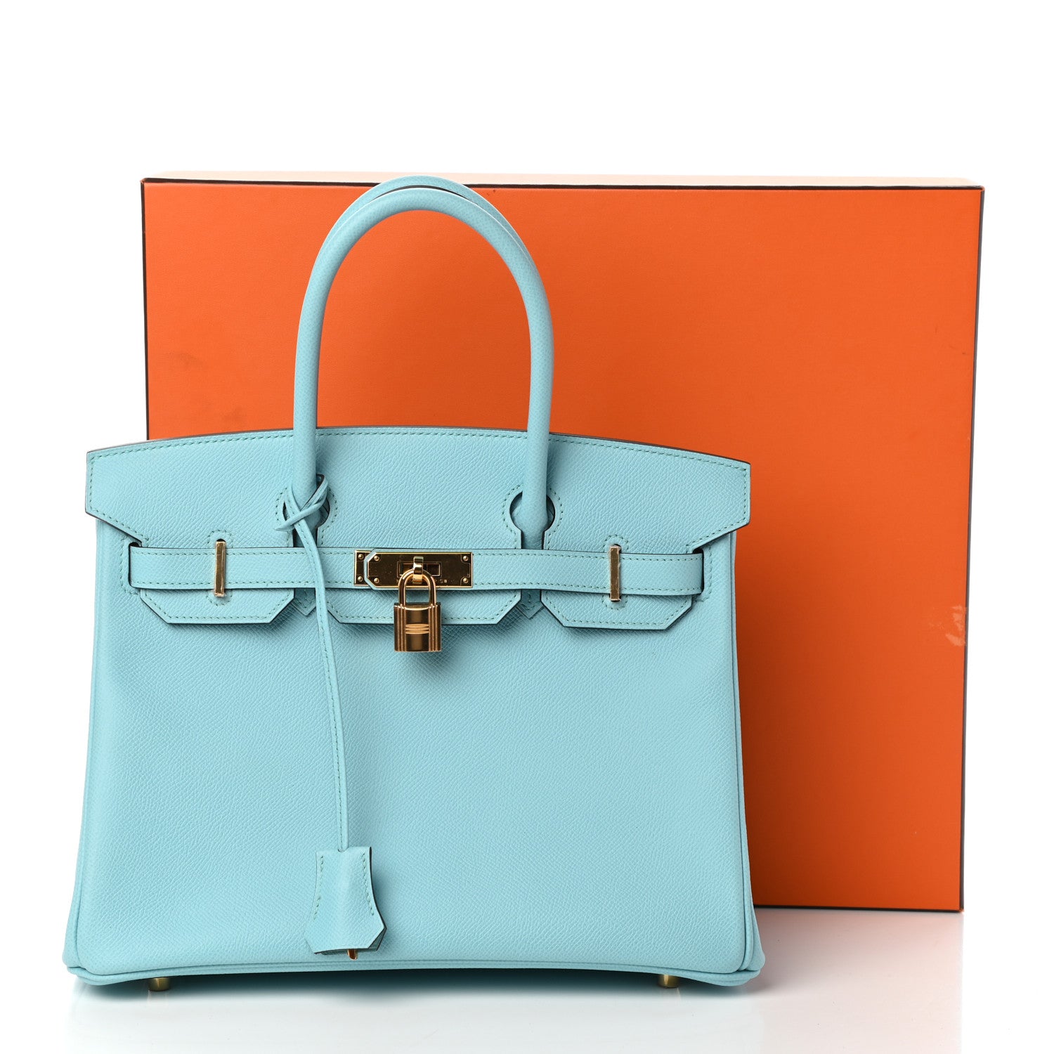 Hermes Epsom Birkin 30 Bleu Atoll 11 of 11