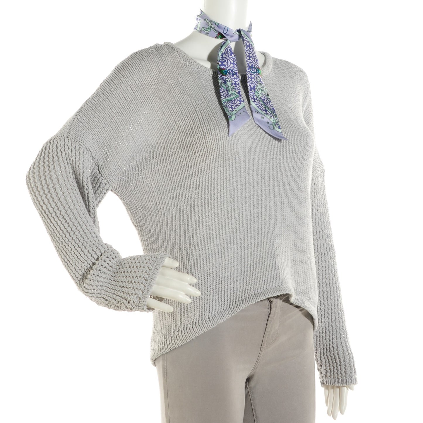 Silk Mors Et Gourmettes Remix Twilly Parme Vert Mauve