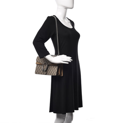 Gucci GG Supreme Monogram Small Dionysus Shoulder Bag Taupe 2 of 9