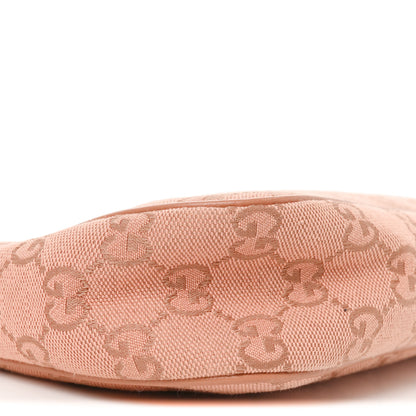 Gucci Monogram Textured Dollar Calfskin Small Ophidia Hobo Cloche Rose Pink Cloche Rose Pink 9 of 10