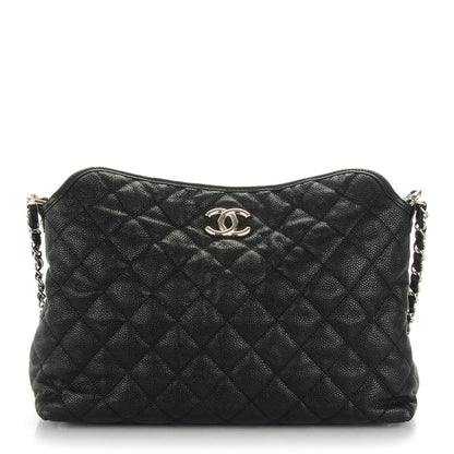 Chanel Caviar Quilted French Riviera Hobo Black 1 of 7