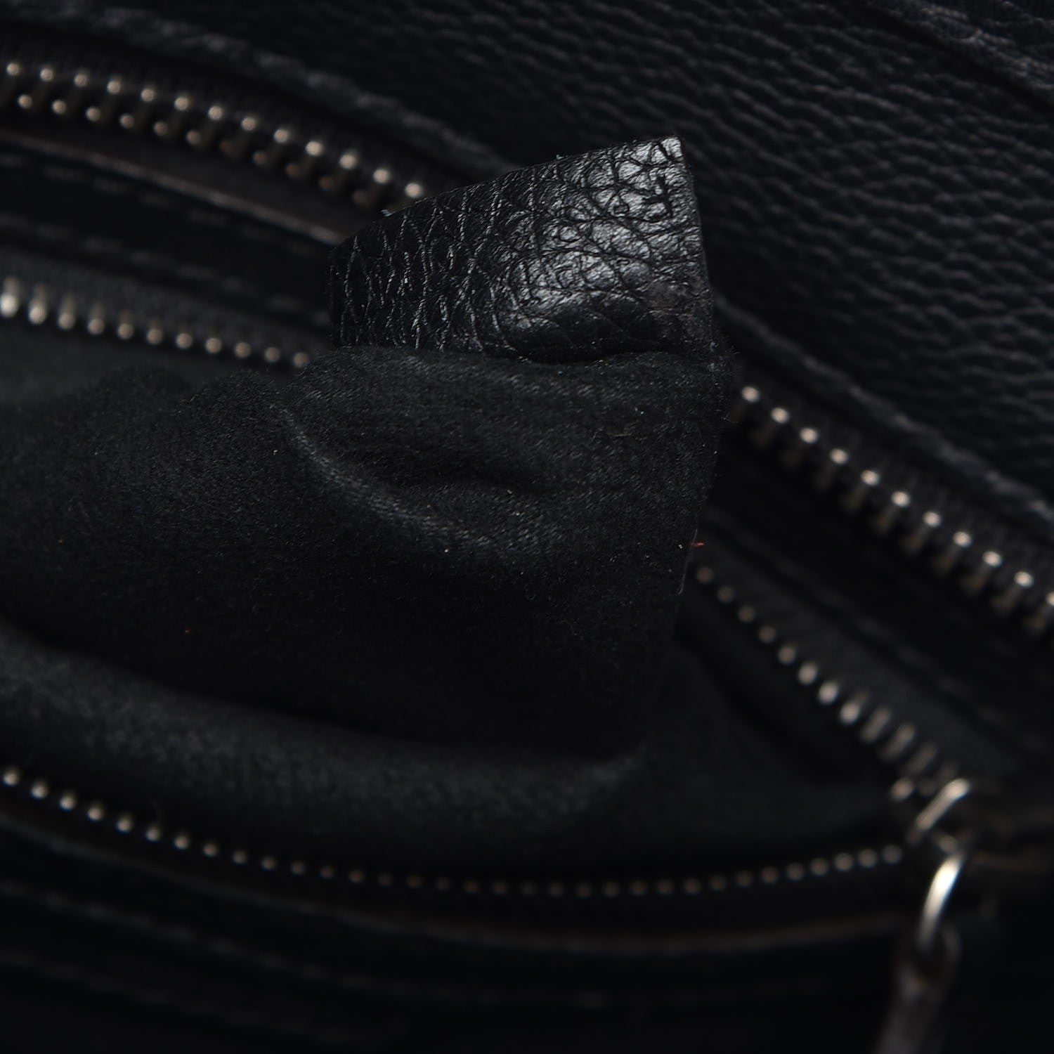 Celine Drummed Calfskin Micro Luggage Black 8 of 11