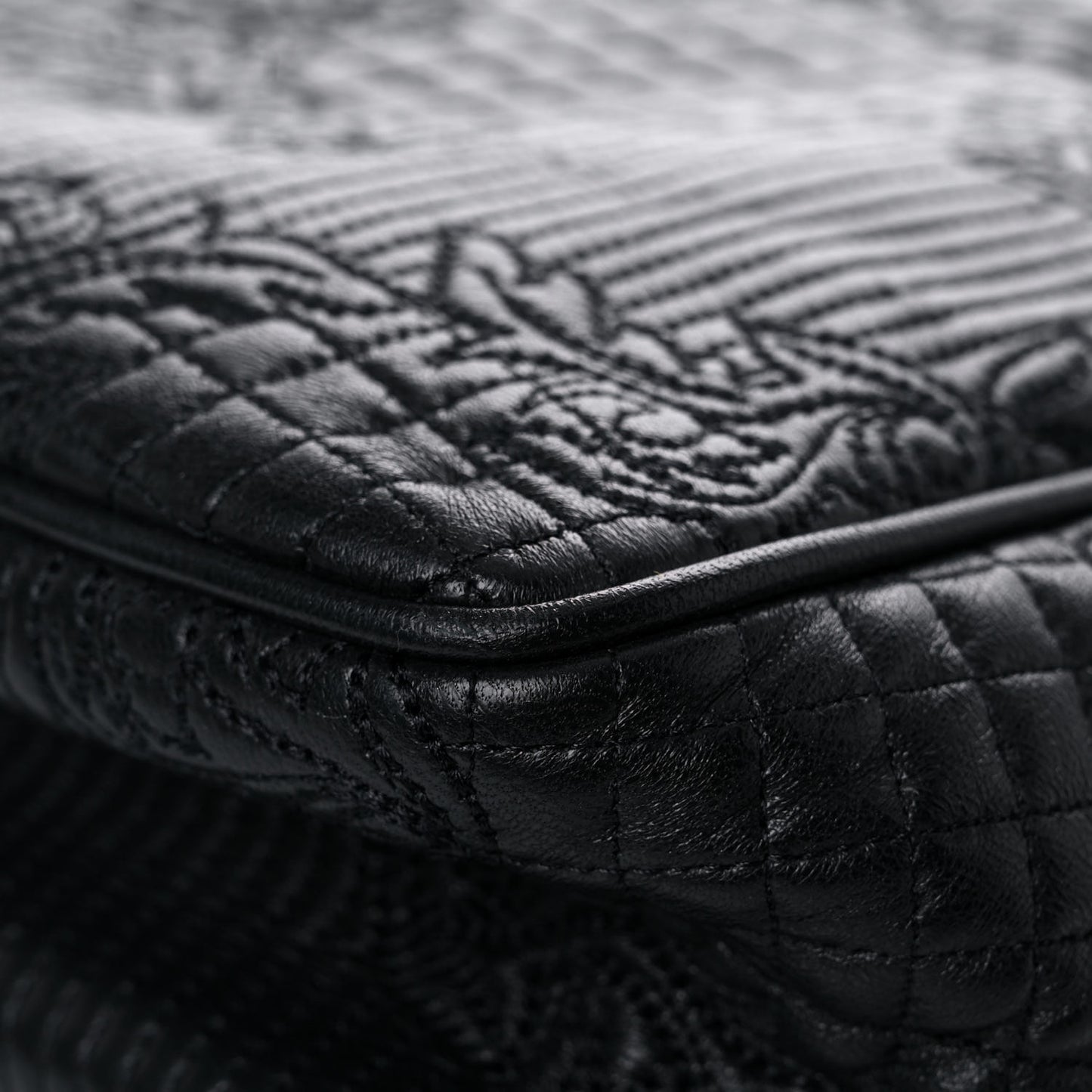 Calfskin Micro Vanitas New Icon Handbag Black