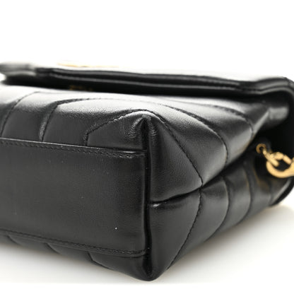 Saint Laurent Calfskin Y Quilted Monogram Toy Loulou Crossbody Bag Black 10 of 13