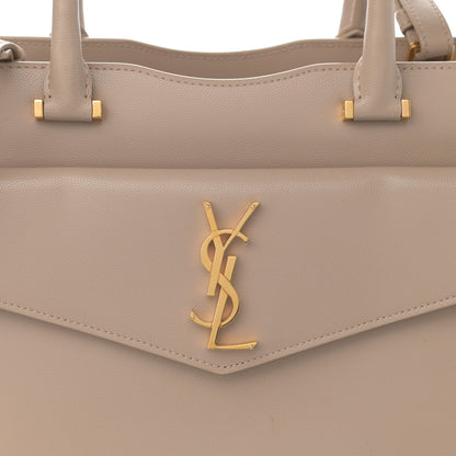Saint Laurent Grain De Poudre Medium Uptown Tote Dark Beige 9 of 15