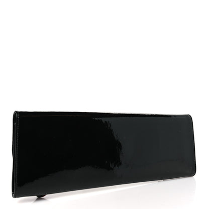 Christian Louboutin Patent Spikes Pigalle Clutch Black 3 of 7