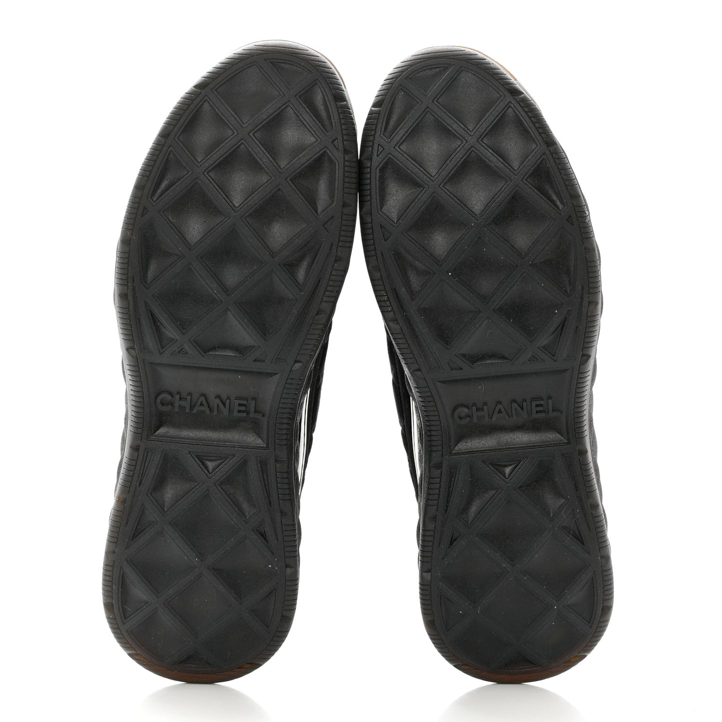 Suede Calfskin Mixed Fibers CC Sneakers 39 Black Dark Grey