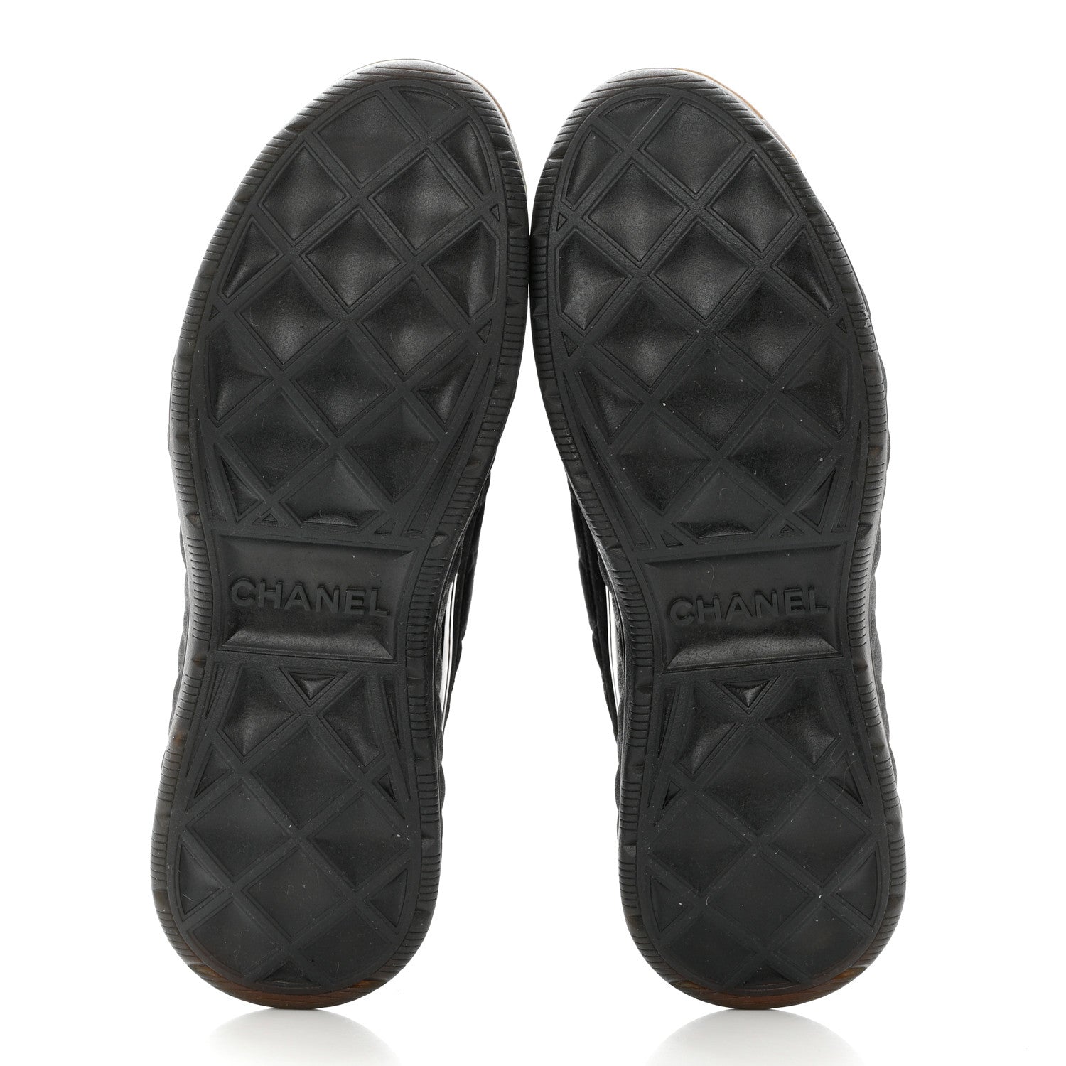 Chanel Suede Calfskin Mixed Fibers CC Sneakers 39 Black Dark Grey 5 of 9