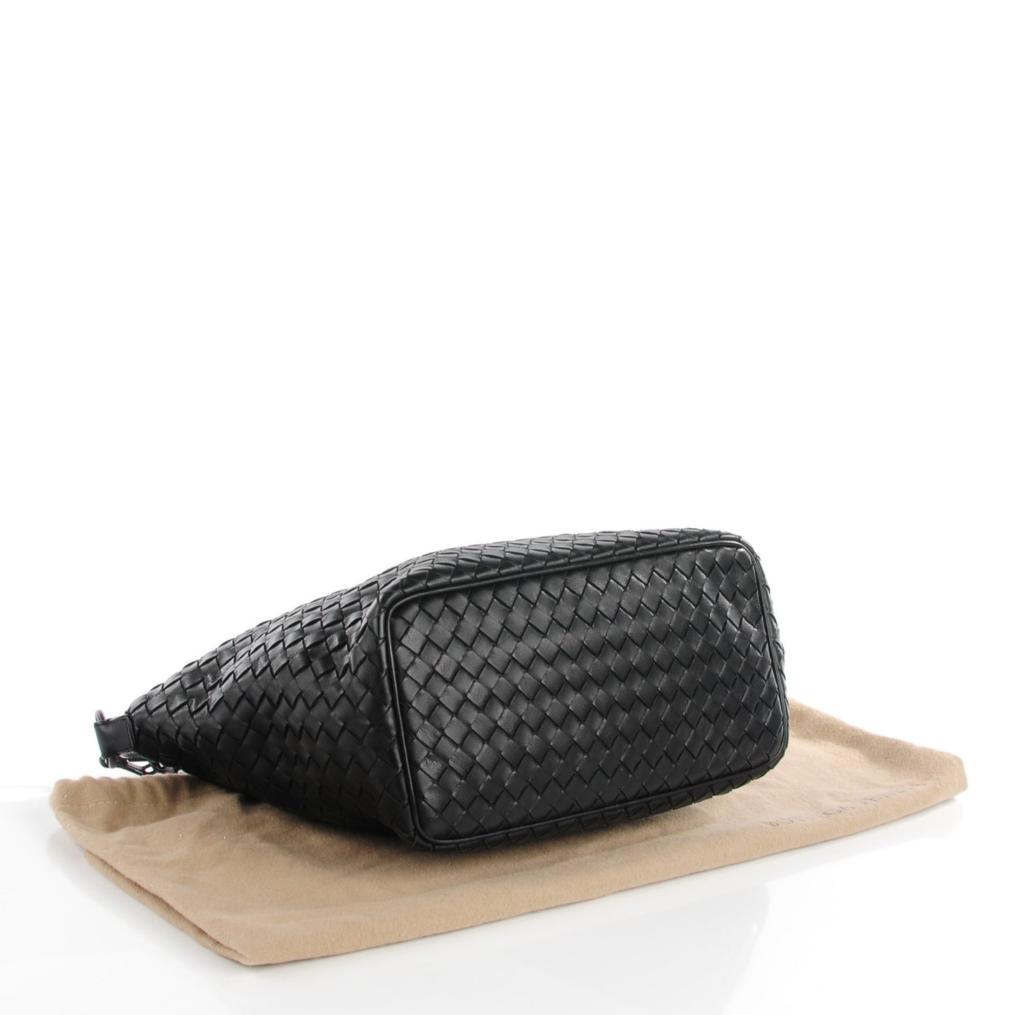 Nappa Intrecciato Small Shoulder Bag Black