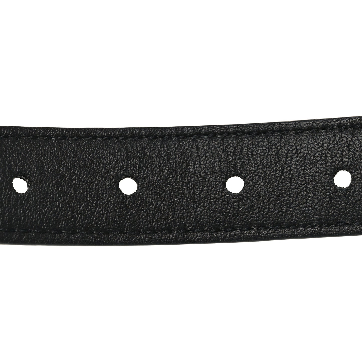Patent Calfskin Snakeskin Embossed Maillon 20mm Cintura Belt 85 34 Black
