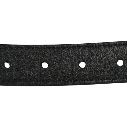 Saint Laurent Patent Calfskin Snakeskin Embossed Maillon 20mm Cintura Belt 85 34 Black 5 of 5