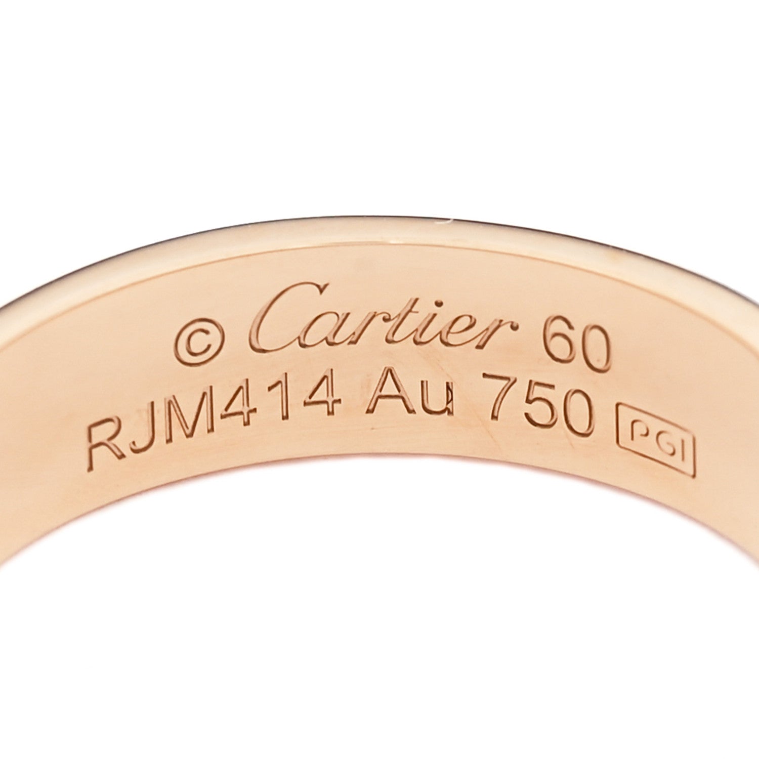 Cartier 18K Yellow Gold 5.5mm LOVE Ring 60 9 4 of 5