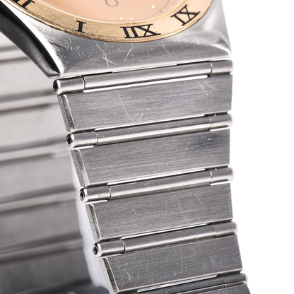 Omega Stainless Steel 18K Yellow Gold 33mm Constellation Quartz Watch Champagne 396.1075 9 of 10
