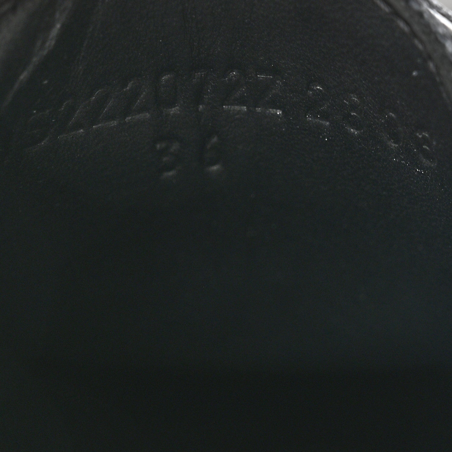 Hermes Glossed Calfskin First Oxford 36 Black 8 of 9