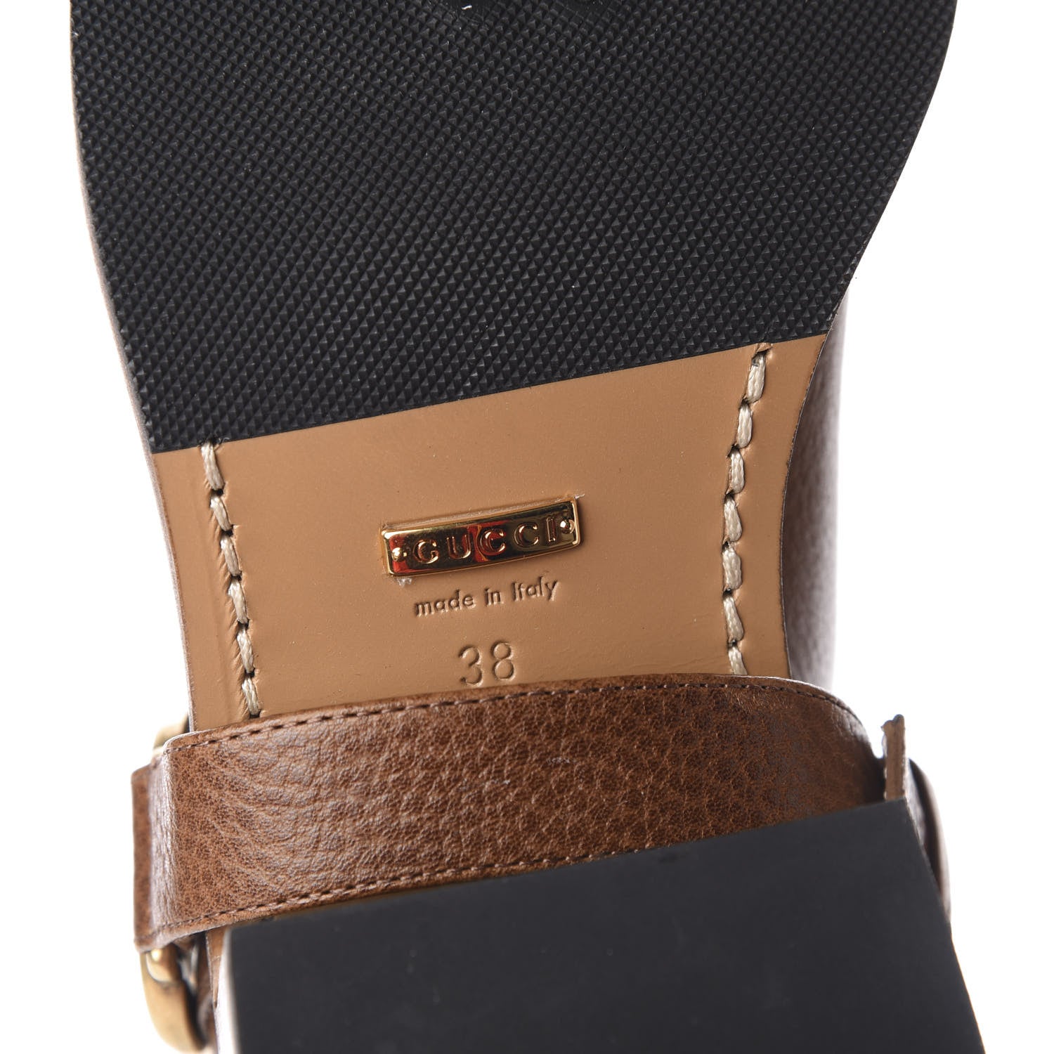 Gucci GG Monogram Calfskin Lola Tall Boots 38 Beige Ruggine Cuir 11 of 13