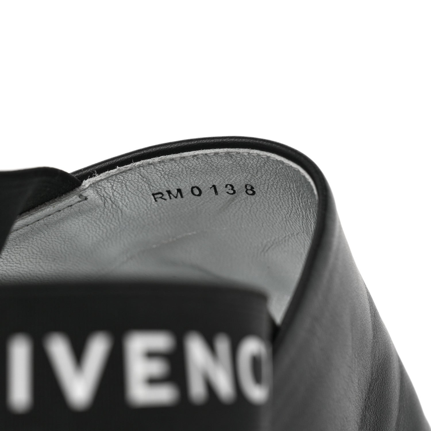 Givenchy Nappa Rivington Logo Slingback Flat 38 Black Silver 8 of 8