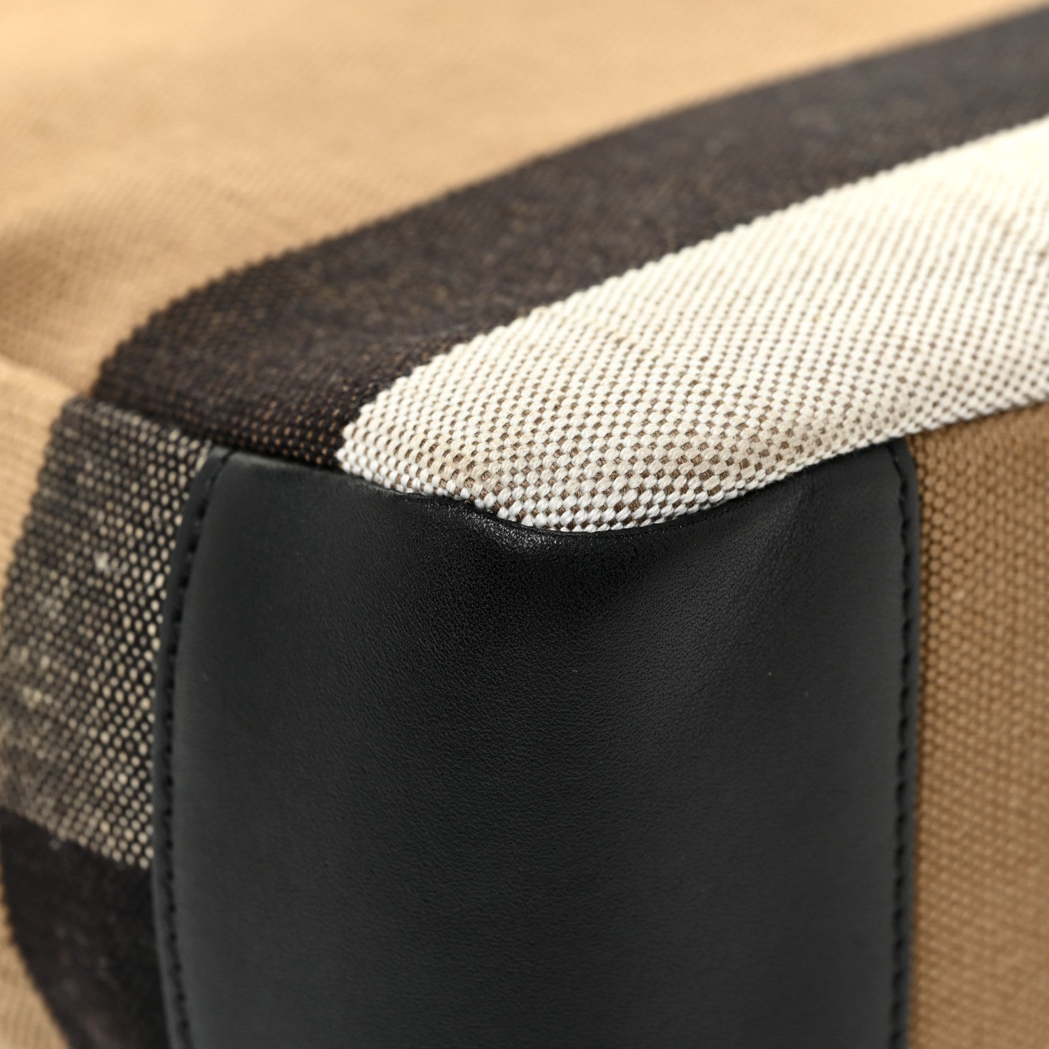 Burberry Canvas Mega Check Large Baildon Messenger Bag Black 9 of 21