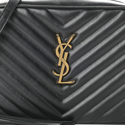 Saint Laurent Calfskin Matelasse Monogram Lou Camera Bag Black 8 of 10