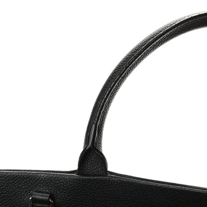 Saint Laurent Grained Calfskin Medium Cabas Rive Gauche Black 12 of 13