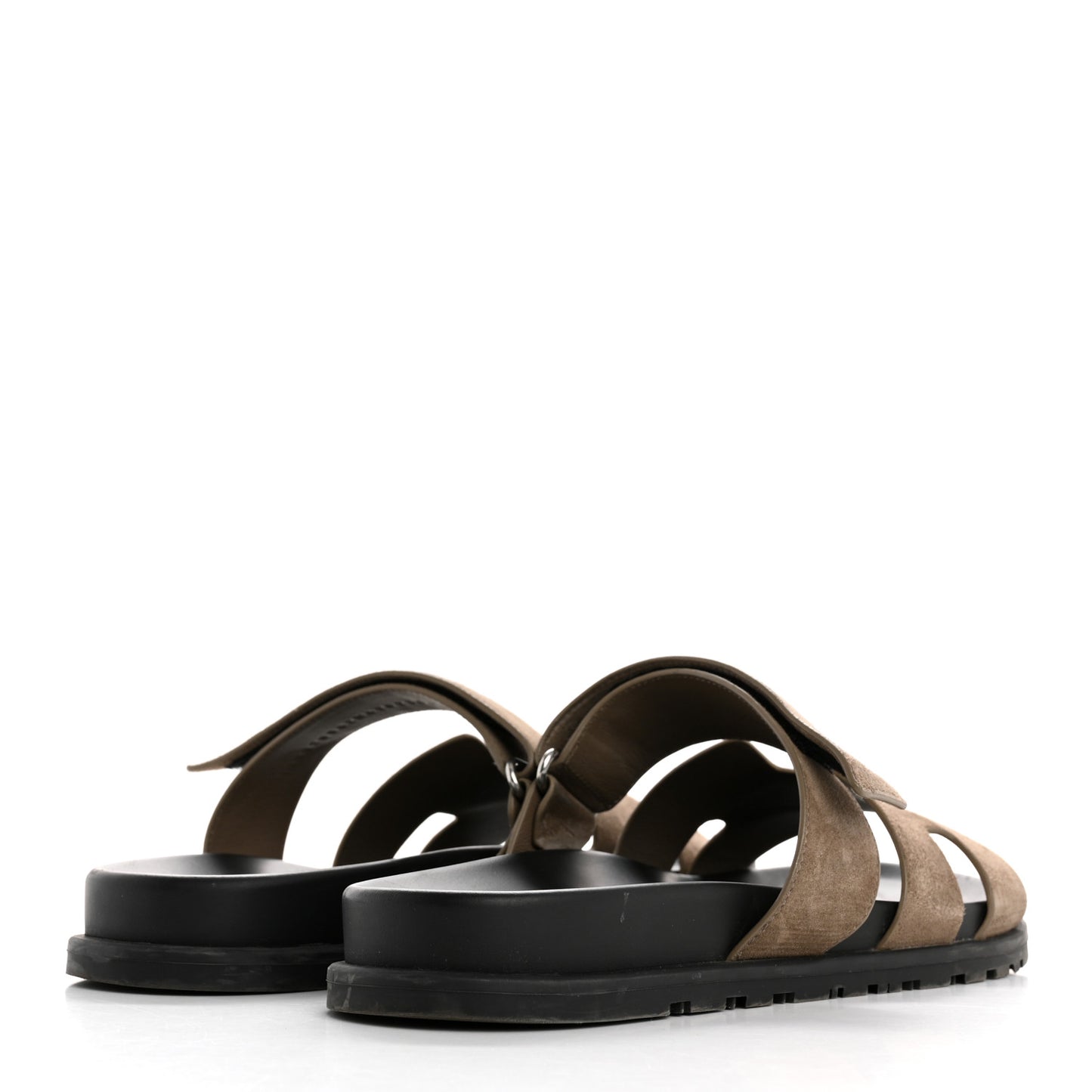 Suede Goatskin Mens Chypre Sandals 42 Etoupe