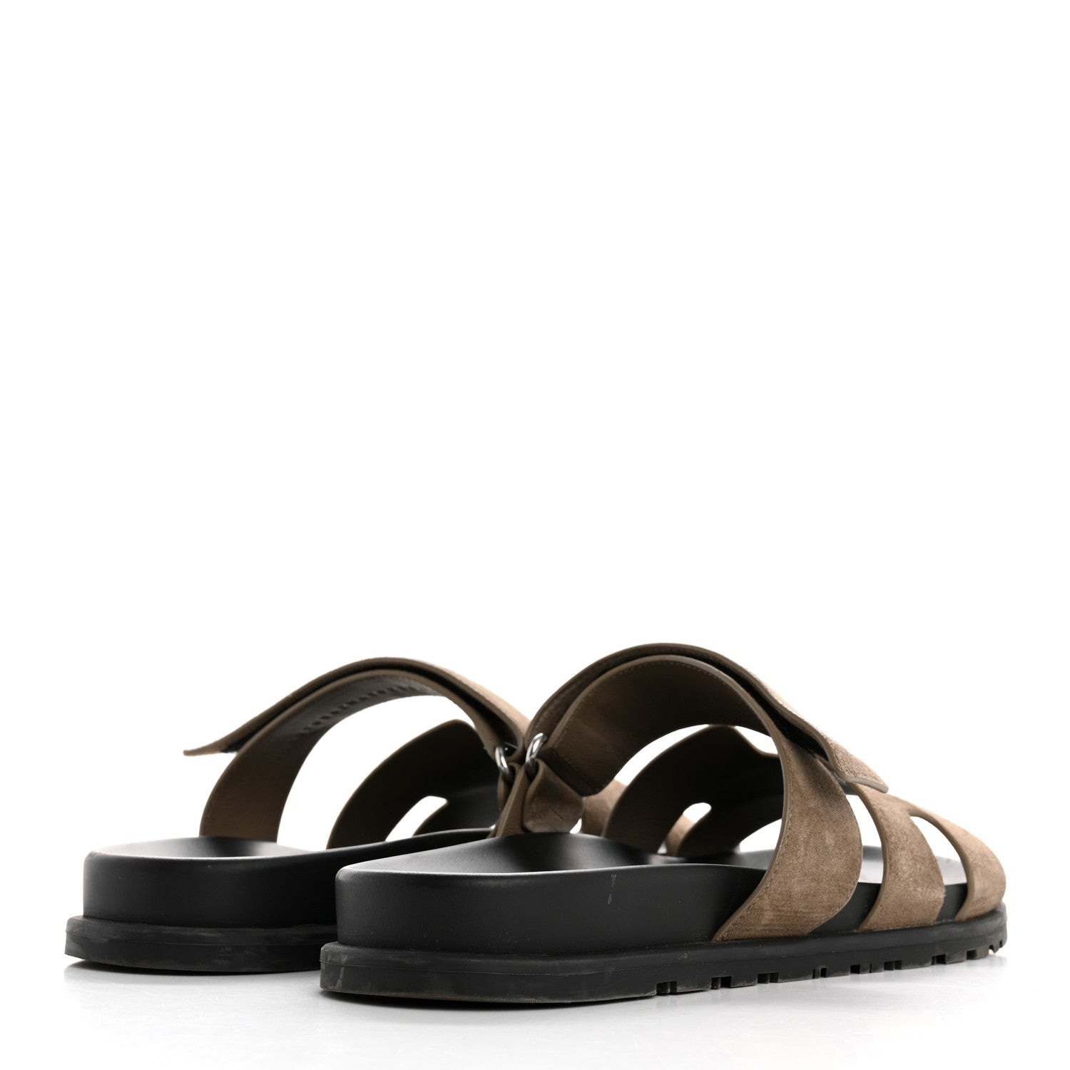 Hermes Suede Goatskin Mens Chypre Sandals 42 Etoupe 5 of 10