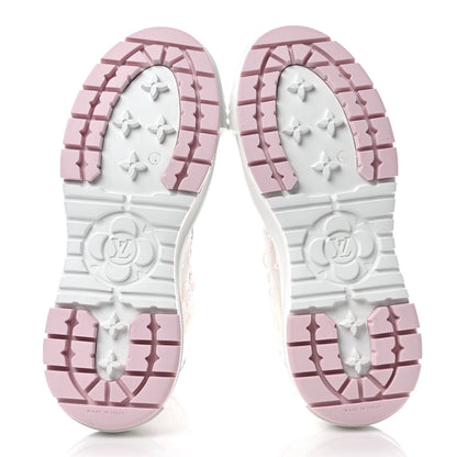 Louis Vuitton Iridescent Technical Mesh Monogram LV Squad Sneaker Boots 36 Rose Clair 6 of 7