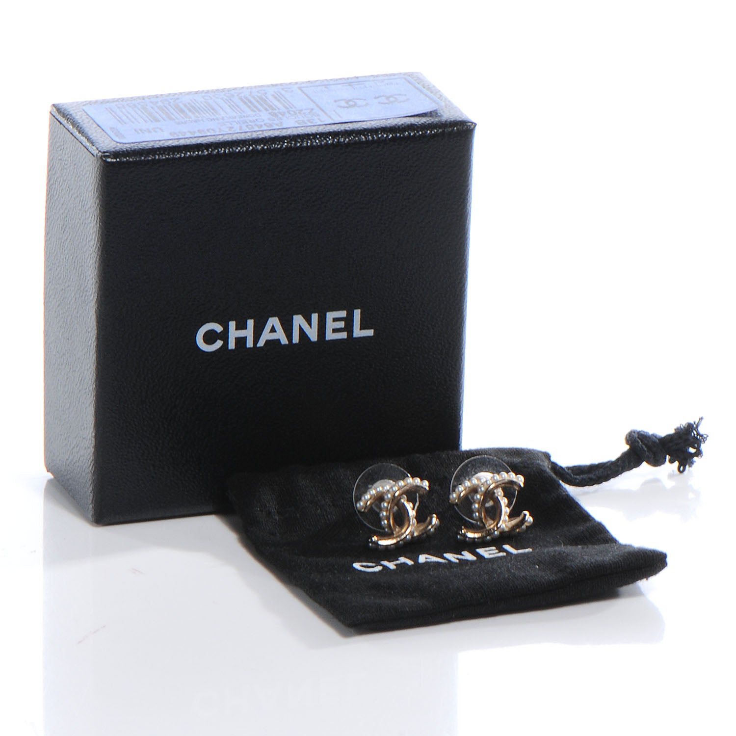 Chanel Pearl CC Logo Earrings Gold 5 of 5