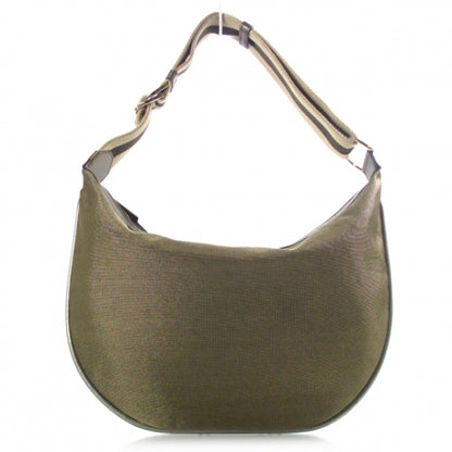 Gucci Nylon Half Moon Hobo Green 1 of 11