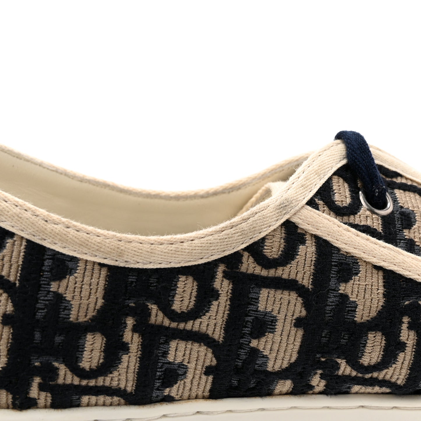 Canvas Oblique Walk'N'Dior Low Top Sneakers 41 Deep Blue