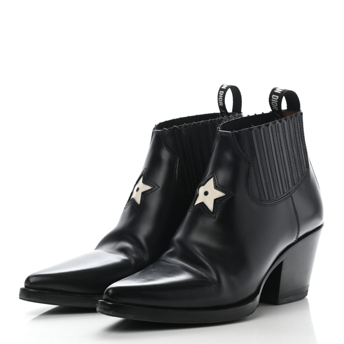 Calfskin L.A. Ankle Boots 36.5 Black