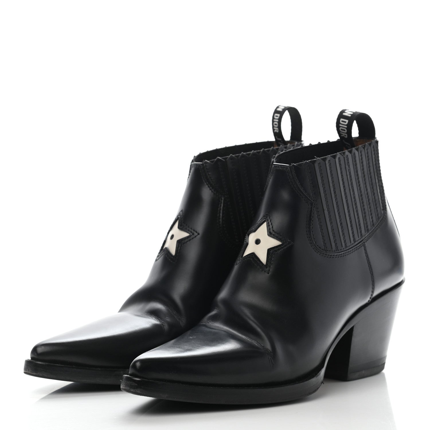 Christian Dior Calfskin L.A. Ankle Boots 36.5 Black 3 of 8