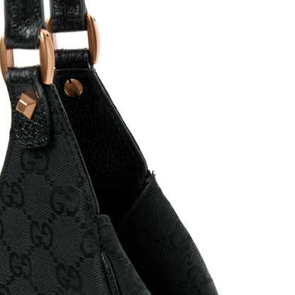 Gucci Monogram Calfskin Large Bardot Tote Black 12 of 12