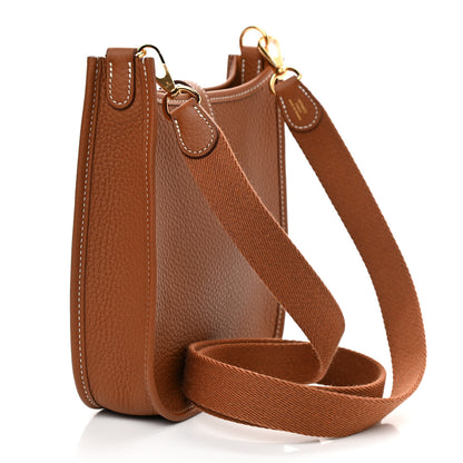 Hermes Taurillon Clemence Evelyne TPM Gold 3 of 8