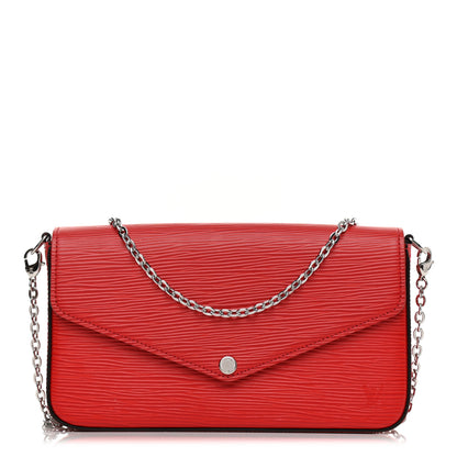 Louis Vuitton Epi Pochette Felicie Coquelicot 3 of 11