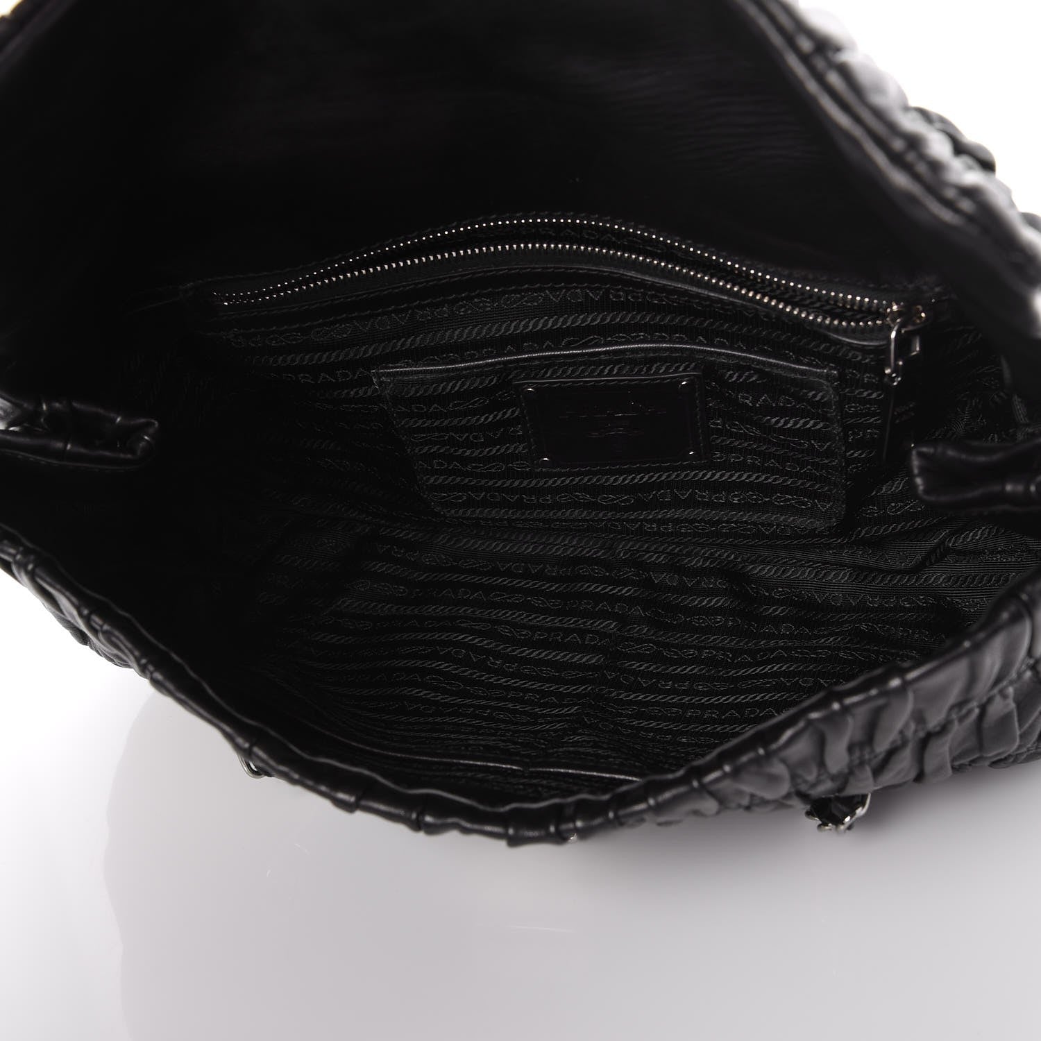 Prada Nappa Gaufre Flap Black 5 of 8