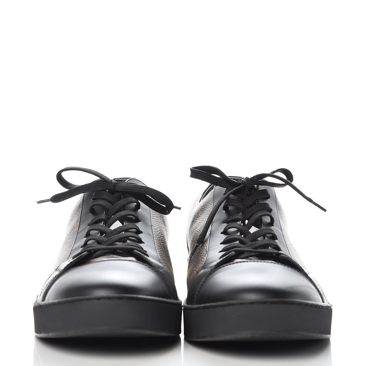 Calfskin Monogram Luxembourg Sneakers 12 Black