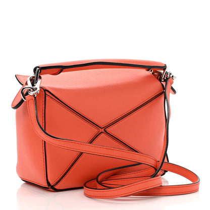 Loewe Calfskin Mini Puzzle Bag Orange 3 of 11